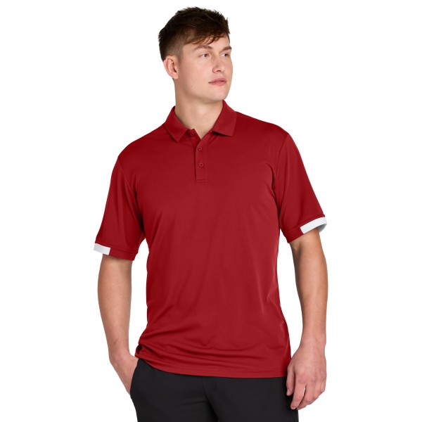 ST444 Sport-Tek Deep Red/ White