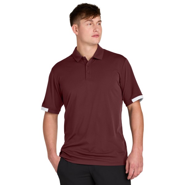 ST444 Sport-Tek Maroon/ White