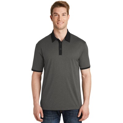 Sport-Tek ST667 Heather Contender Contrast Polo