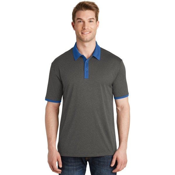ST667 Sport-Tek Graphite Heather/ True Royal