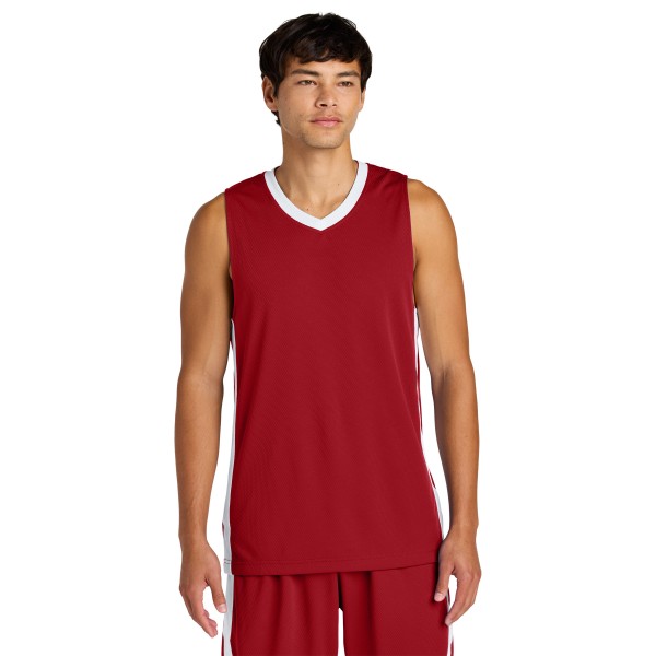 ST900 Sport-Tek Deep Red/ White