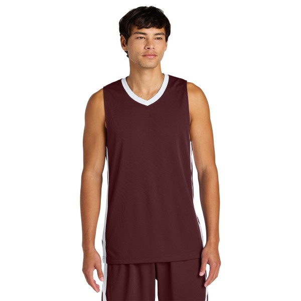 ST900 Sport-Tek Maroon/ White