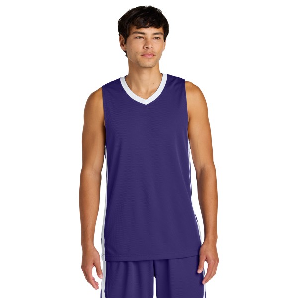 ST900 Sport-Tek Purple/ White