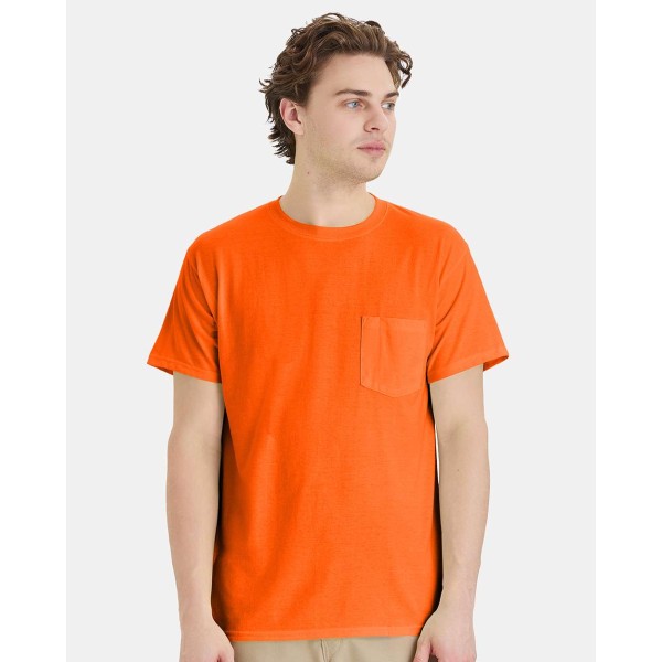 W110 Hanes Safety Orange
