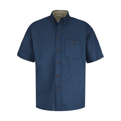 Red Kap SC64 Men's Short Sleeve 100% Cotton Dress Shirt