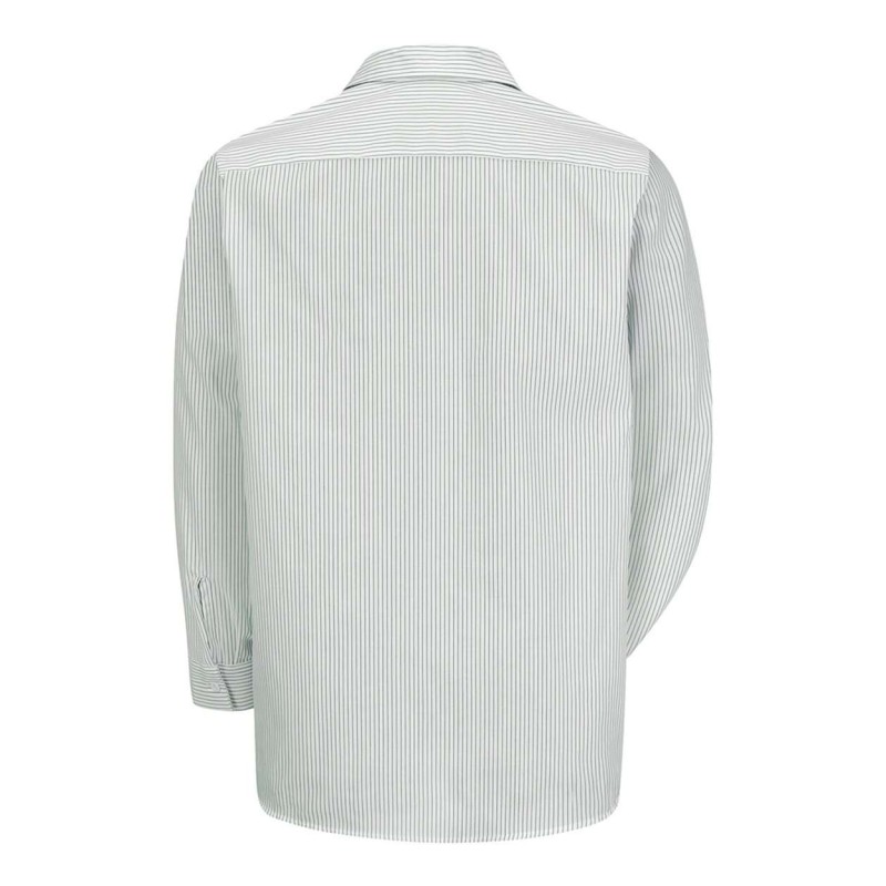 Red Kap SP10T GW-White/ Green Stripe