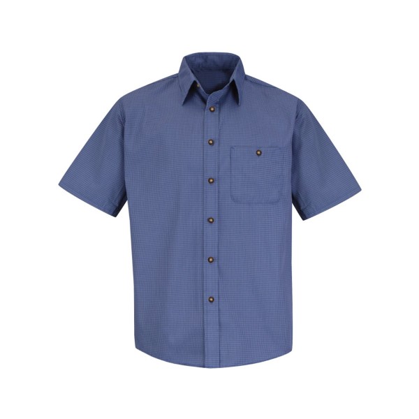 SP84 Red Kap Grey/ Blue Plaid