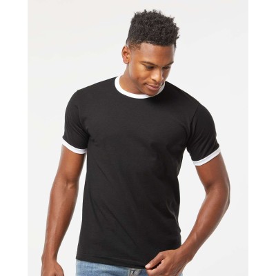 Tultex 246 Unisex Fine Jersey Ringer T-Shirt