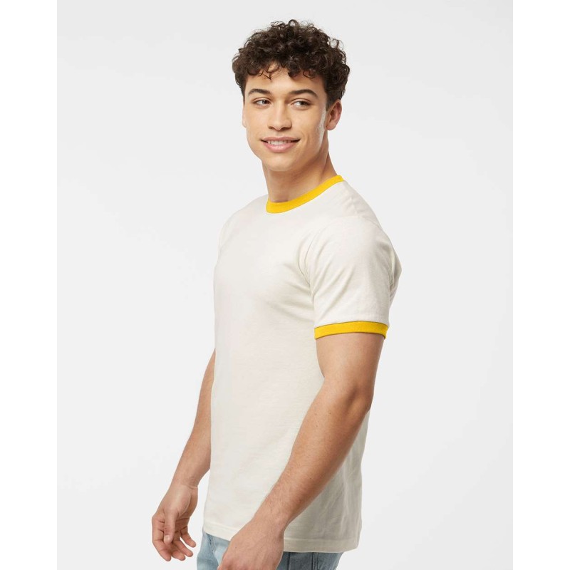 Tultex 246 Vintage White/ Mellow Yellow