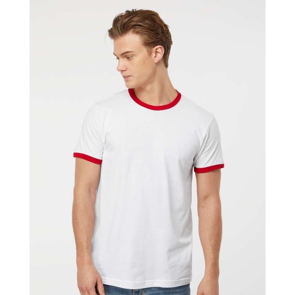 246 Tultex White/ Red