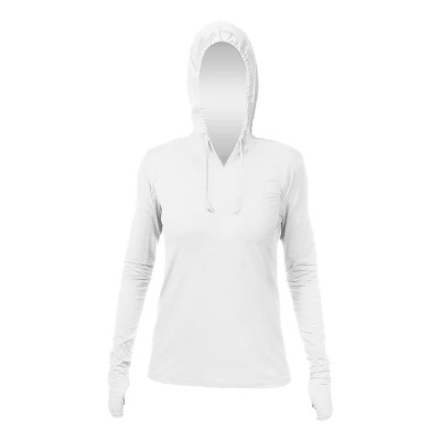 ANETIK WSBRZH0 Women's Breeze Tech Hooded Long Sleeve T-Shirt