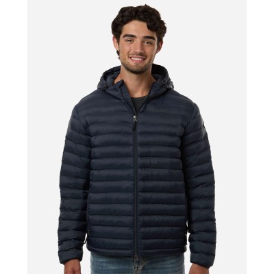 Weatherproof 26715 Men's Lightweight Poly-filled Hooded Puffer Jacket