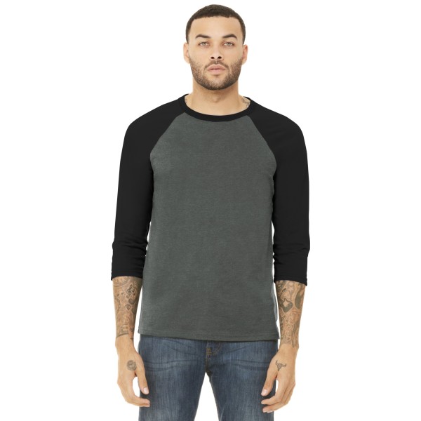 BC3200 Bella + Canvas Deep Heather/ Black